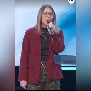 Women's Burgandy Blazer